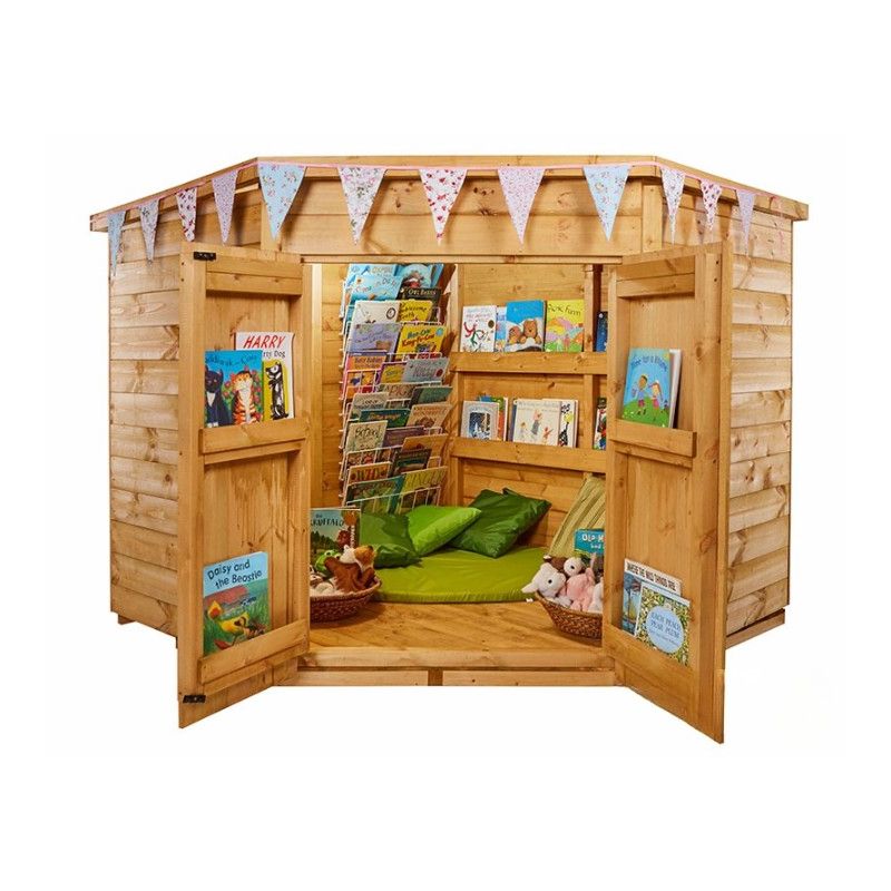 Wooden Corner Outdoor Playhouse – Imagine and Learn