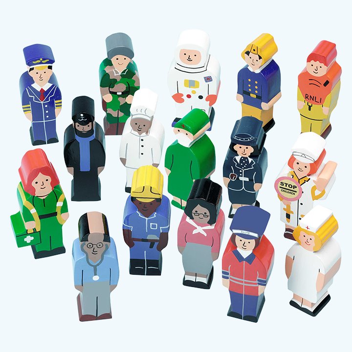 OCCUPATIONS SET (16 FIGURES)