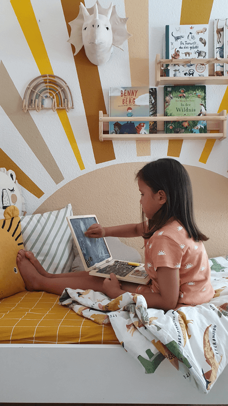 Wooden Laptop with Magnet Board - Wooden toy