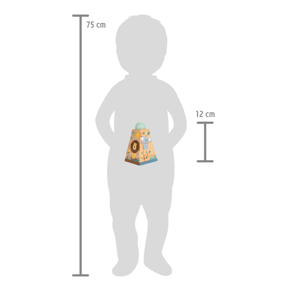 Wooden Safari Stacking Tower - Wooden toy