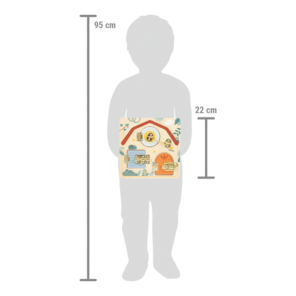 Safari Latches and Locks Motor Activity Board - Wooden toy