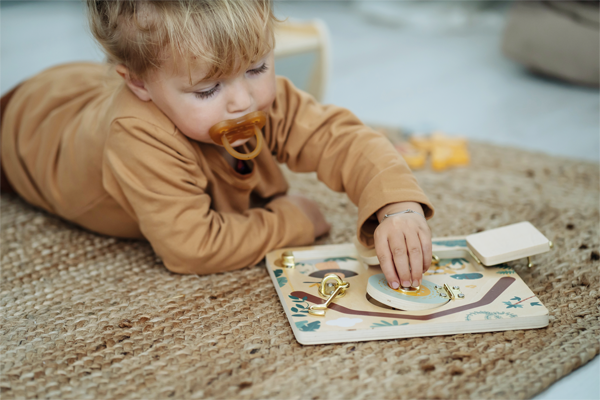 Safari Latches and Locks Motor Activity Board - Wooden toy