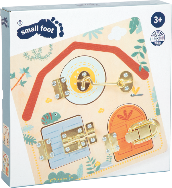 Safari Latches and Locks Motor Activity Board - Wooden toy