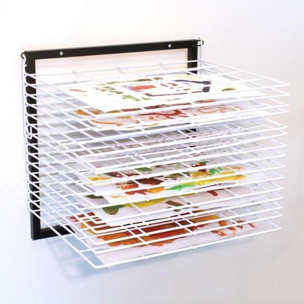 15 Shelf Wall Mounted Art Drying Rack - Art Tools