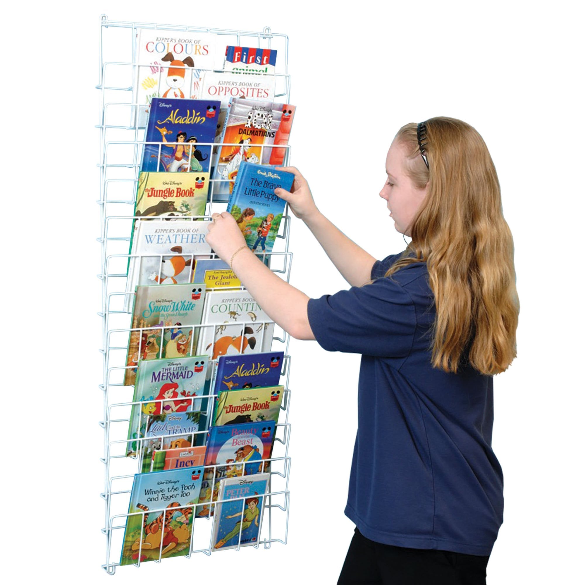 Vertical Wall Mounted Book Rack – Imagine and Learn
