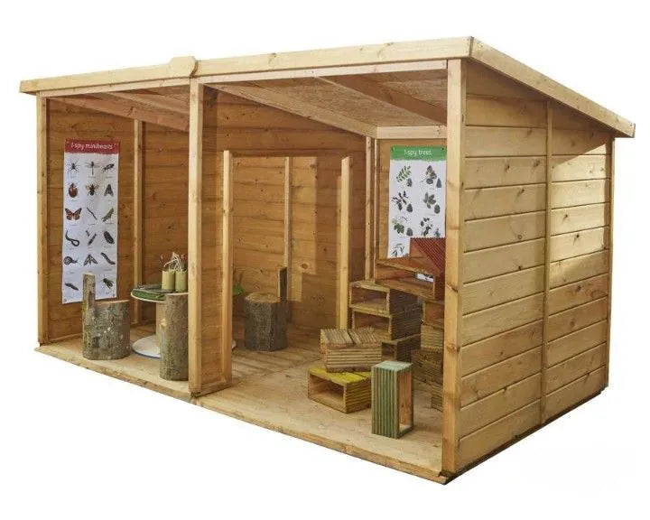 Two Room Super Shelter Open Playhouse - Outdoor Dens & Playhouses
