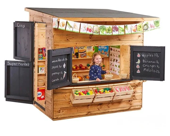 Outdoor Supermarket Playhouse - Outdoor Dens & Playhouses