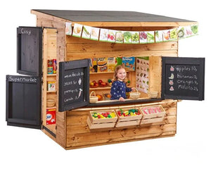Outdoor Supermarket Playhouse - Outdoor Dens & Playhouses