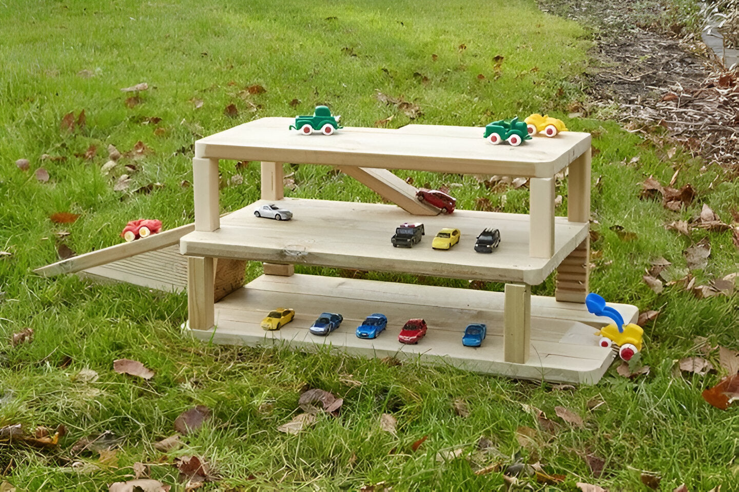Wooden Outdoor Garage - Outdoor Toys
