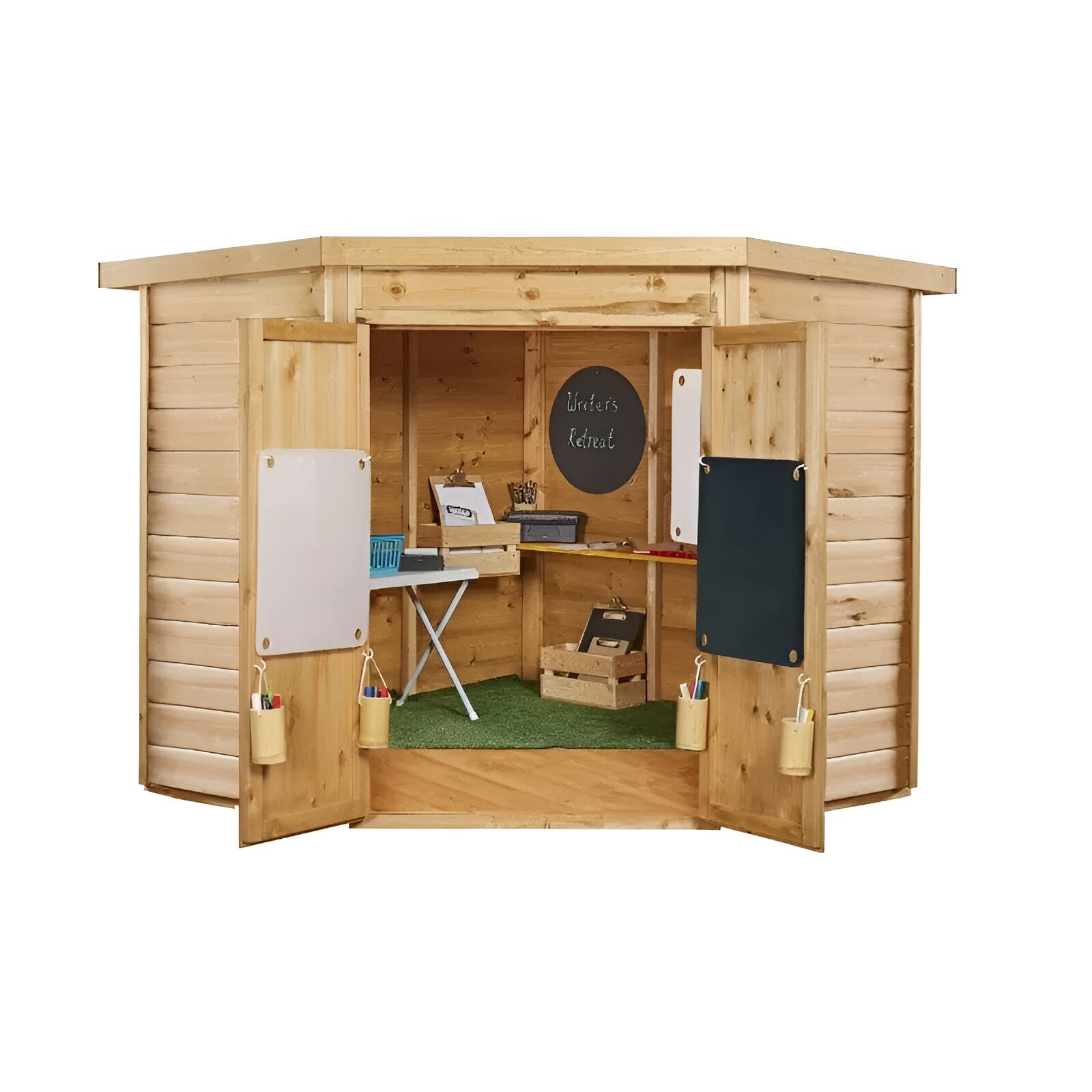 Writing Corner Shed Playhouse - (W)240cm - Outdoor Dens & Playhouses