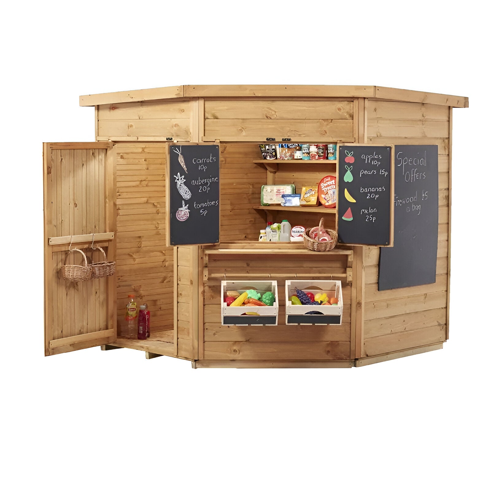 Wooden Corner Farm Shop - Outdoor Dens & Playhouses