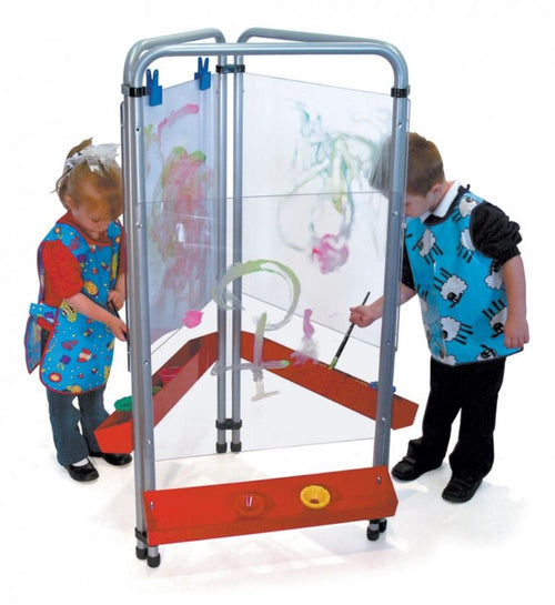 3 Sided Easy Clean Easel (Clear Panels) - Easel
