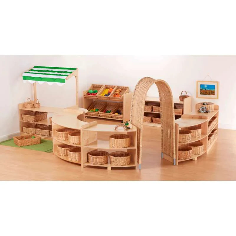 Wicker and Wood 10 Piece Play Room Set - Furniture