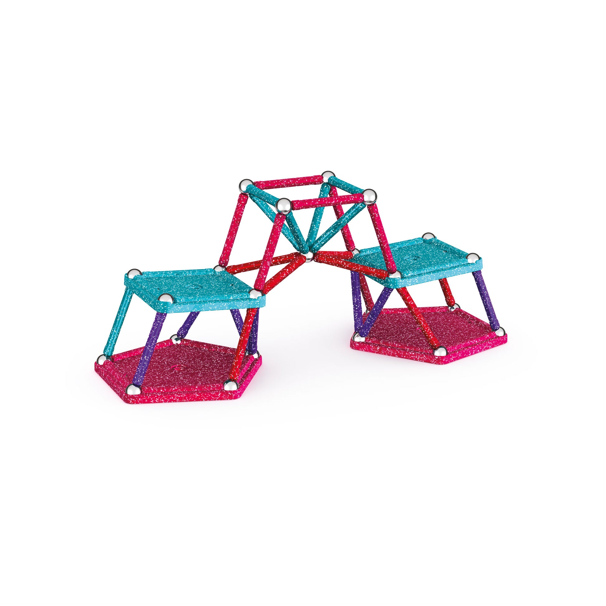 Geomag Glitter Recycled Magnetic 60 Pieces - Building toy