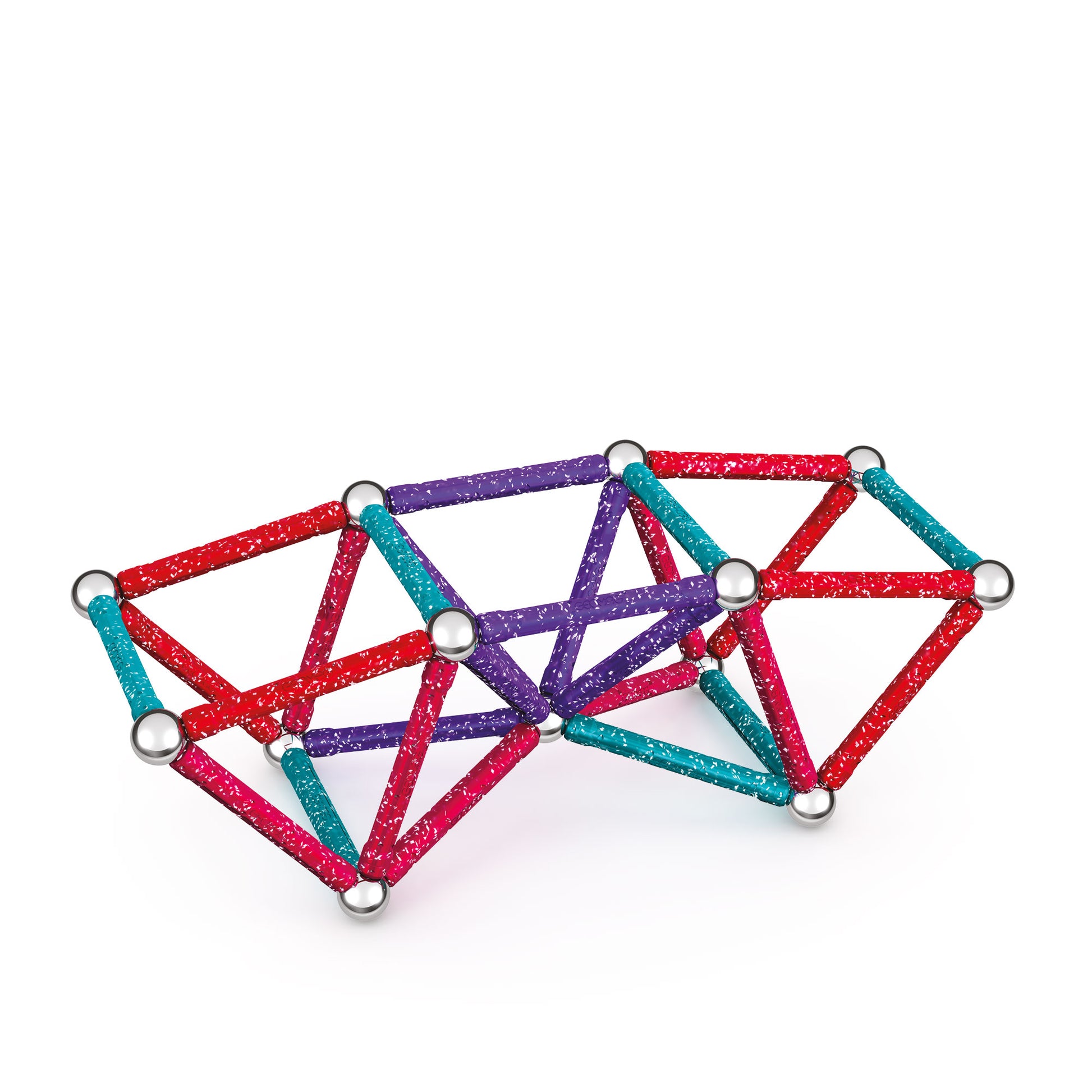 Geomag Glitter Recycled Magnetic 60 Pieces - Building toy