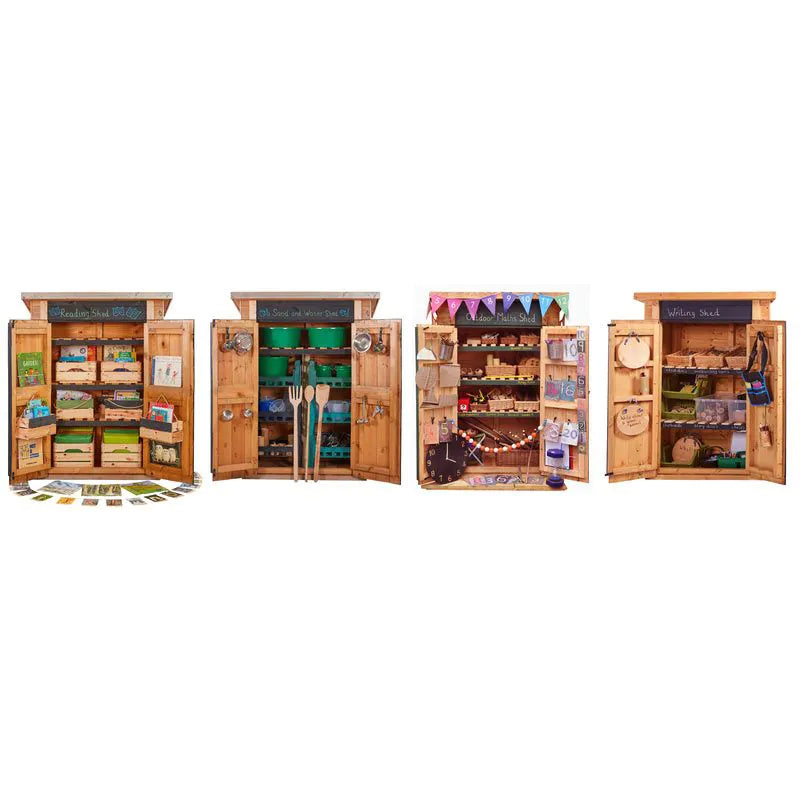 Outdoor Curriculum Sheds - Set of 4 - Sheds & Stores