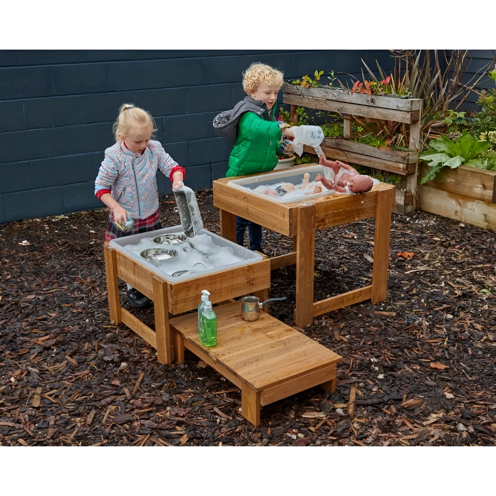 Outdoor Nesting Sand and Water Tables and Trays - Sand and water table