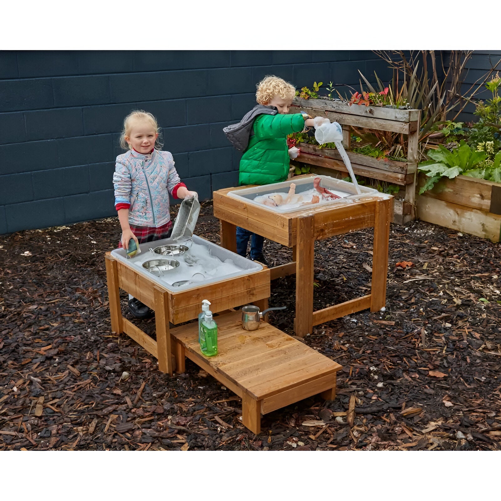 Outdoor Nesting Sand and Water Tables and Trays - Sand and water table