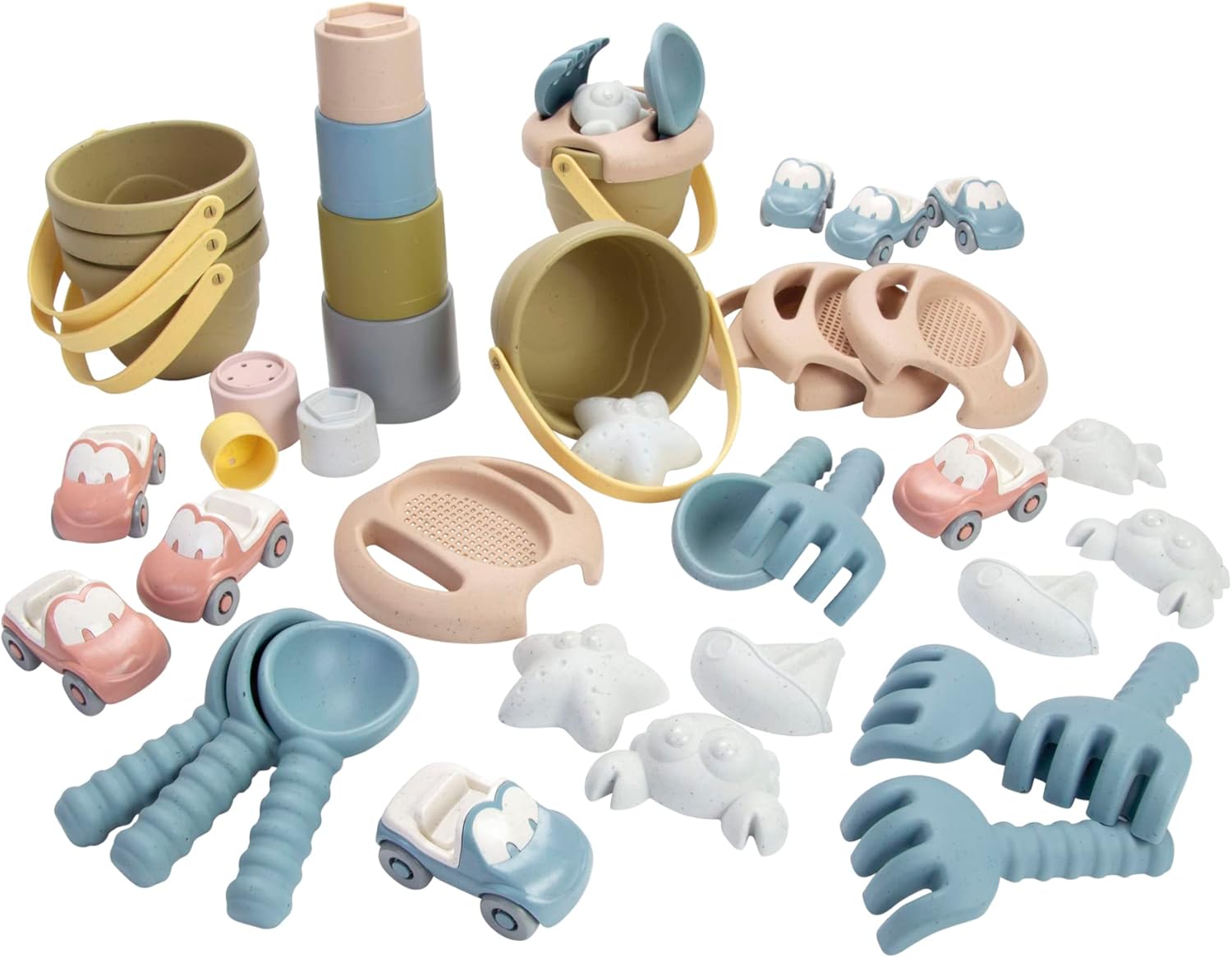 Eco Plastic Sand and Water Set - 43 Pieces - Sand and water toy