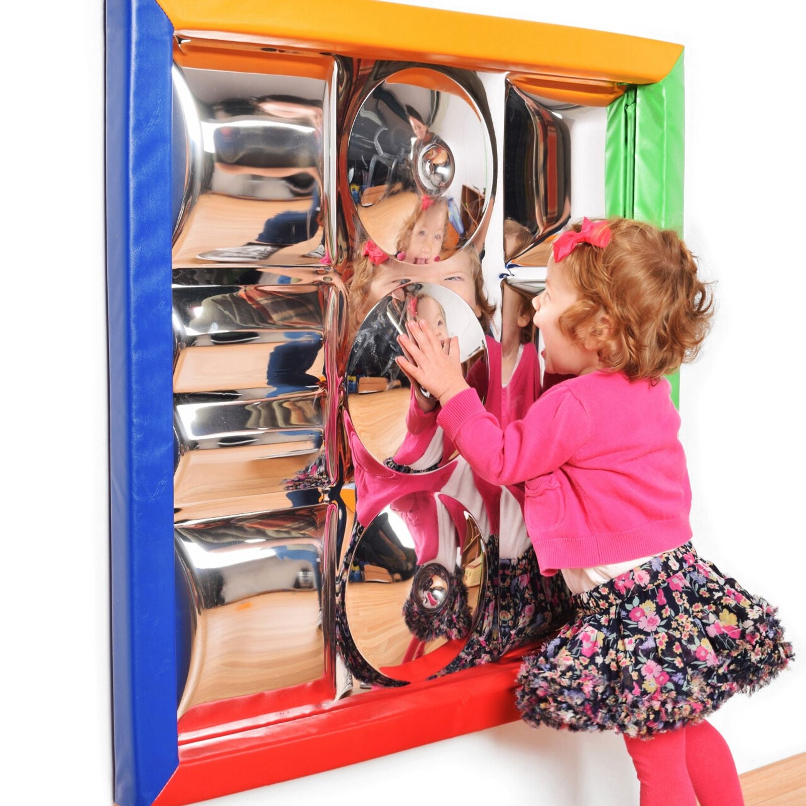 Sensory Convex Mirror with Padded Frame