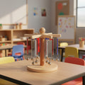Wooden toy with hanging balls 