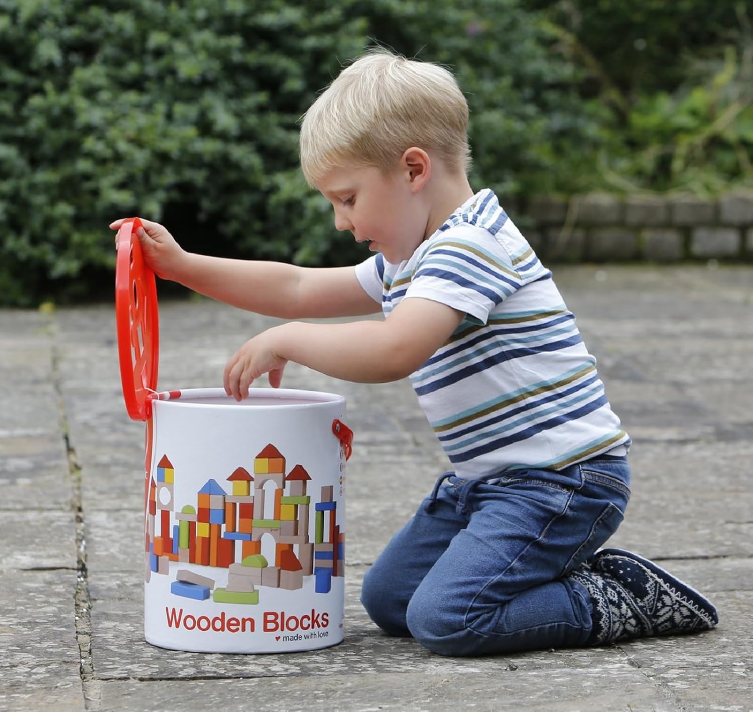 Wooden Building Blocks - 100 Piece - Building blocks