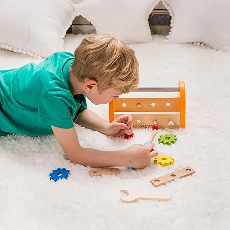 Classic World Wooden Carpenter Set - Toy tools