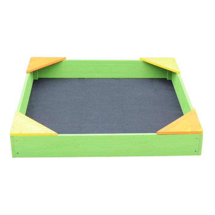 Wooden Sandpit with Cover - Sandpit