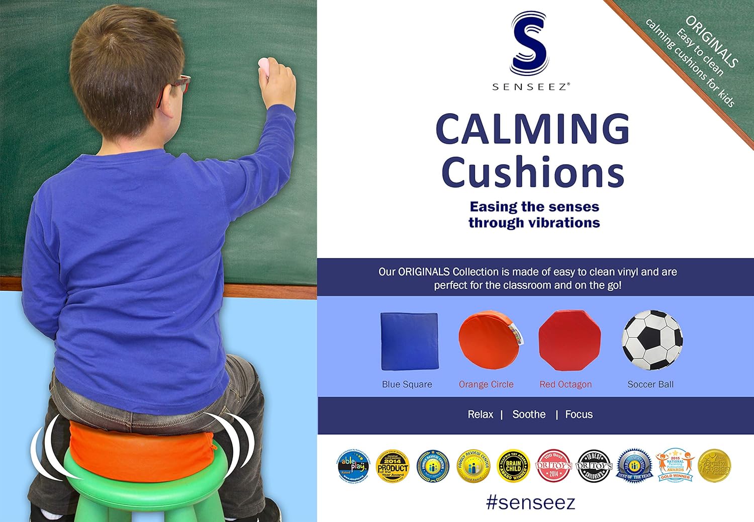 Senseez Calming Cushion - 4 Design Options - Cushion