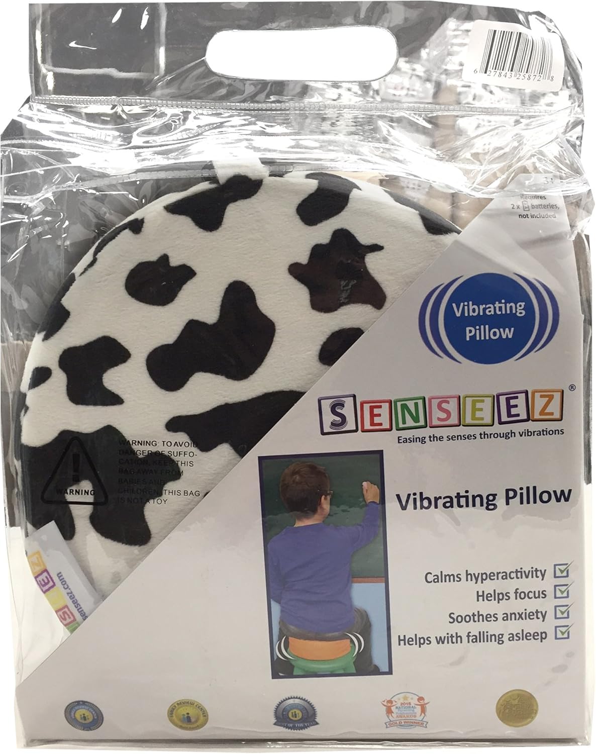 Senseez Furry Cow Cushion - Cushion