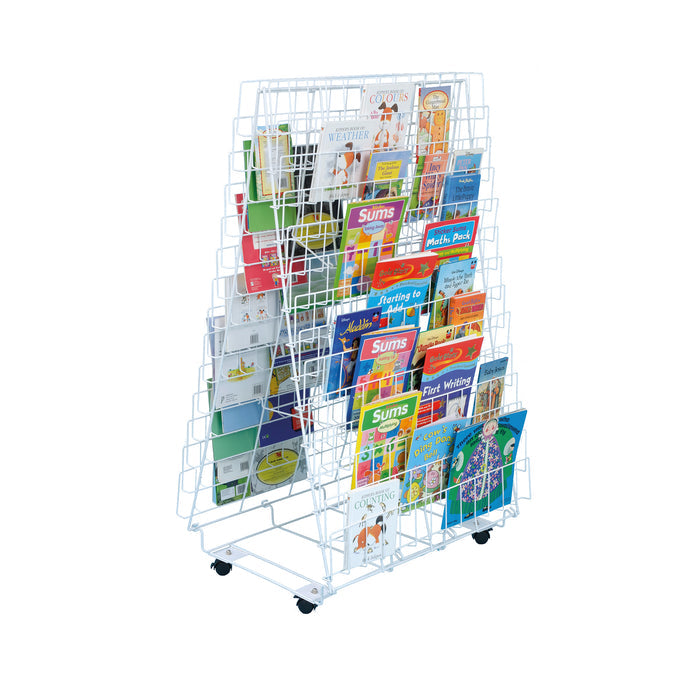 Double Sided Mobile Book Stand - Bookshelf