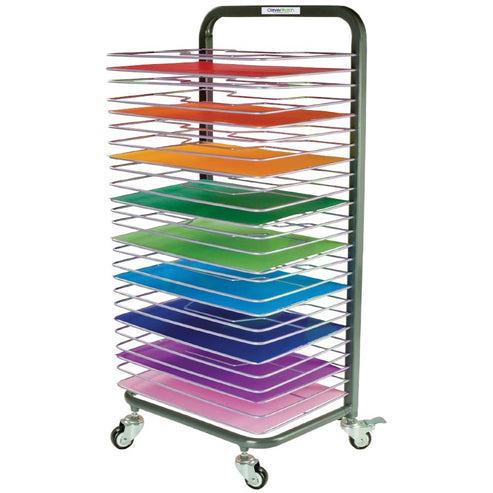 25 Shelf Mobile Art Drying Rack - Art Tools