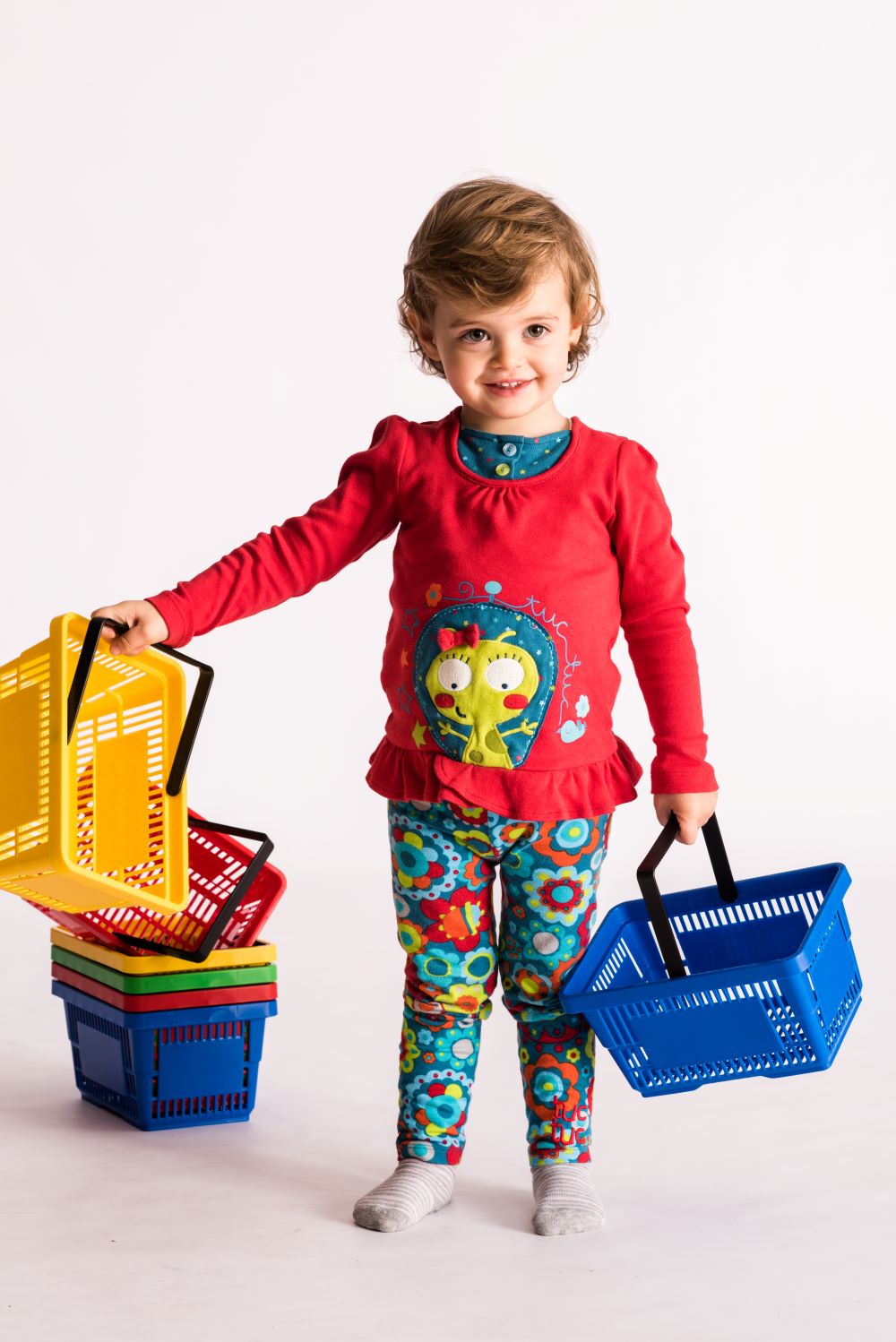 Shopping Baskets - Set of 8 Assorted Colours - Shopping Basket