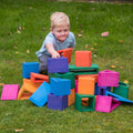 Outdoor Colourful Hollow Building Block Set - 27 Pieces - Building blocks