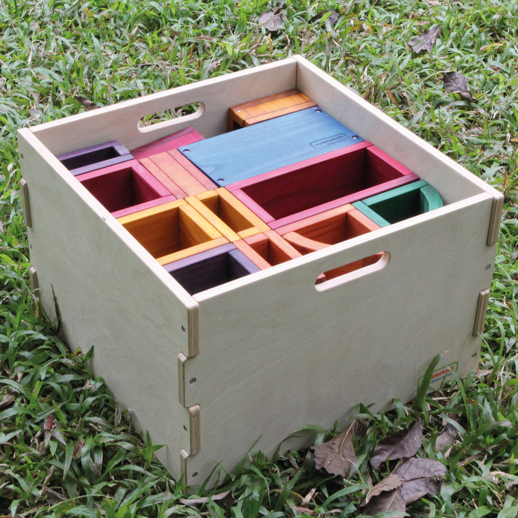 Outdoor Colourful Hollow Building Block Set - 27 Pieces - Building blocks
