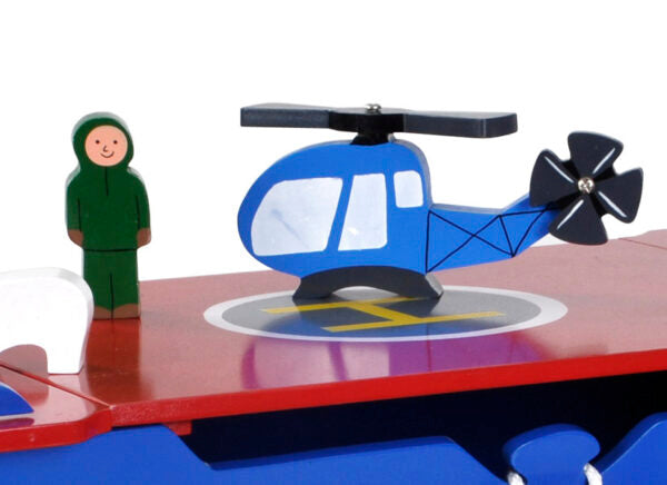 Large Wooden Polar Explorer Ship Play Set - Wooden toy