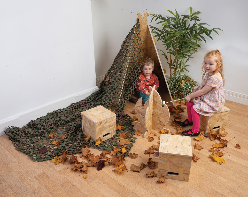Teepee, Campfire, Stool Set - Multiple Options