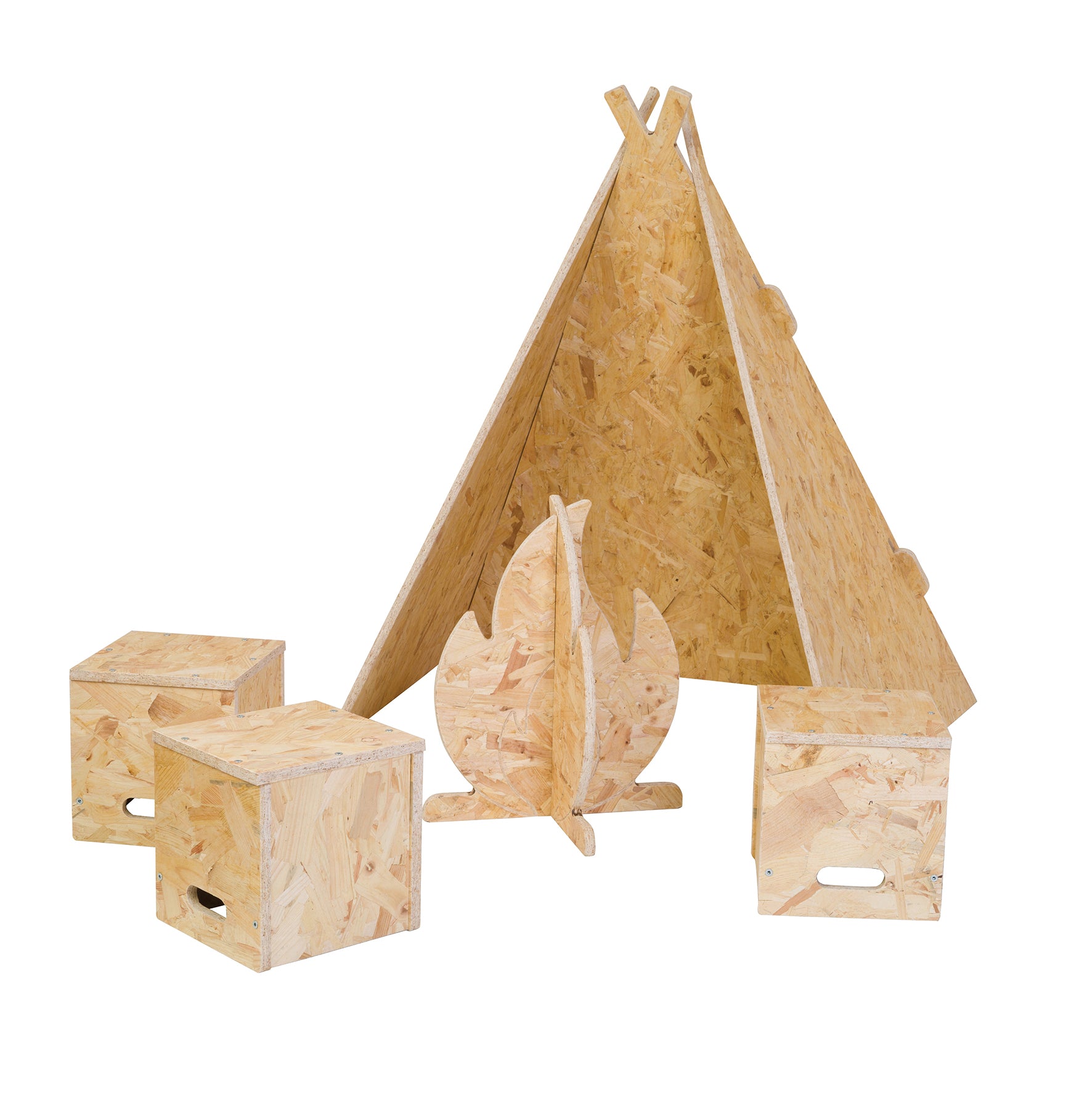 Teepee, Campfire, Stool Set - Multiple Options