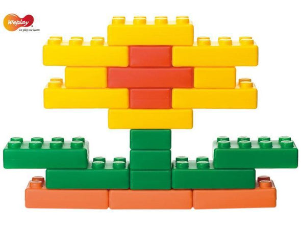 Brick Me Large Plastic Building Bricks - Set of 45 - Building blocks
