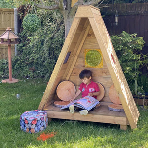 Wooden Hideouts - Set of 2 - Outdoor Play Equipment
