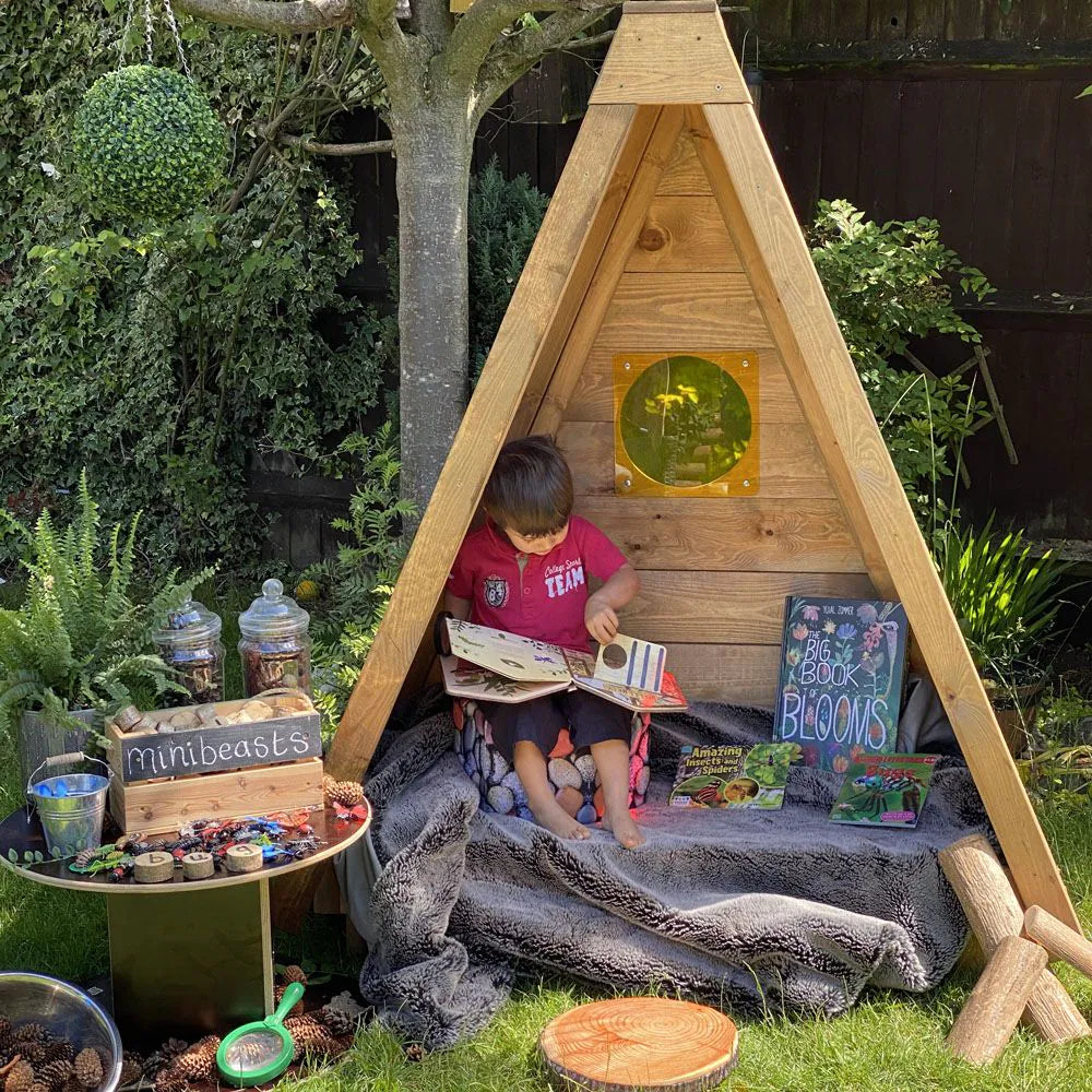 Wooden Hideouts - Set of 2 - Outdoor Play Equipment