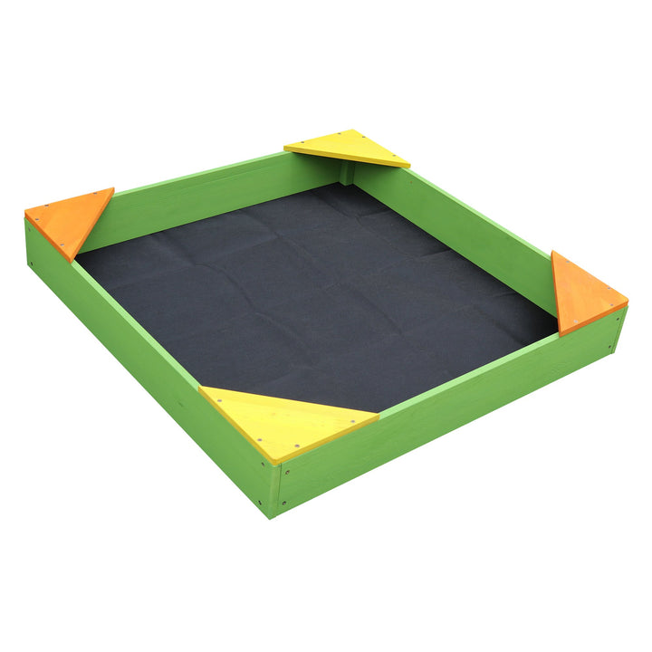 Wooden Sandpit with Cover - Sandpit