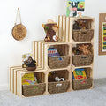 Wooden Modular Storage Squares - Set of 6 - Playroom Storage