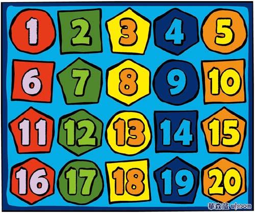 Classroom Number Carpet - Large - Carpet