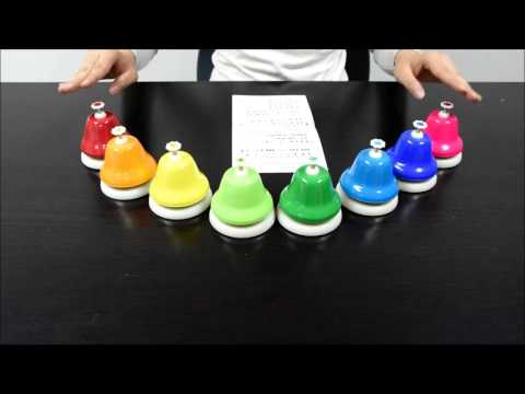 Rainbow Desk Bells - Set of 8