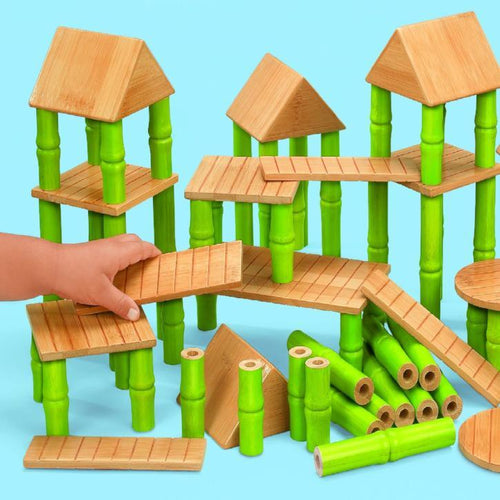 Bamboo Building Block Set - Building blocks