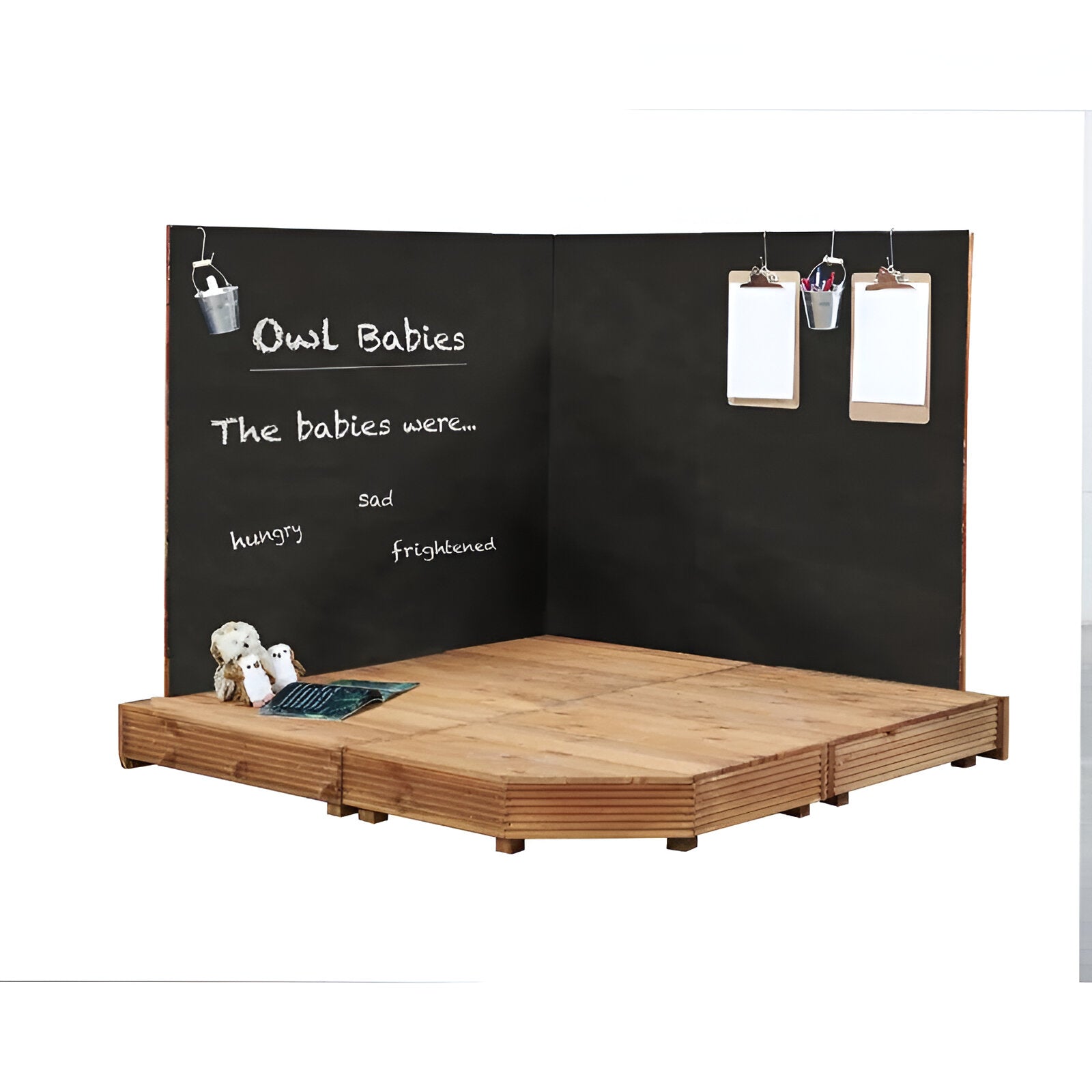 Corner Stage And Chalkboards - Stage