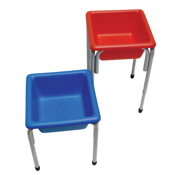 Titchy Tubs Mini Sand & Water Trays & Stands - Red/Blue x 2 - Sand and Water Play