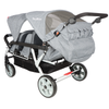 Familidoo 6 Seater Grey Lightweight Pushchair + Rain Cover - Pushchair