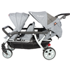 Familidoo 6 Seater Grey Lightweight Pushchair + Rain Cover - Pushchair